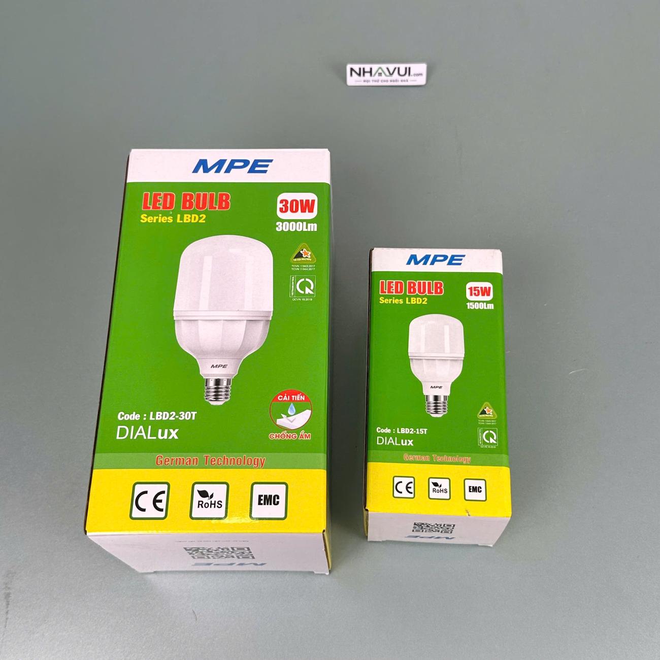 Đèn LED Bulb MPE LBD2 E27
